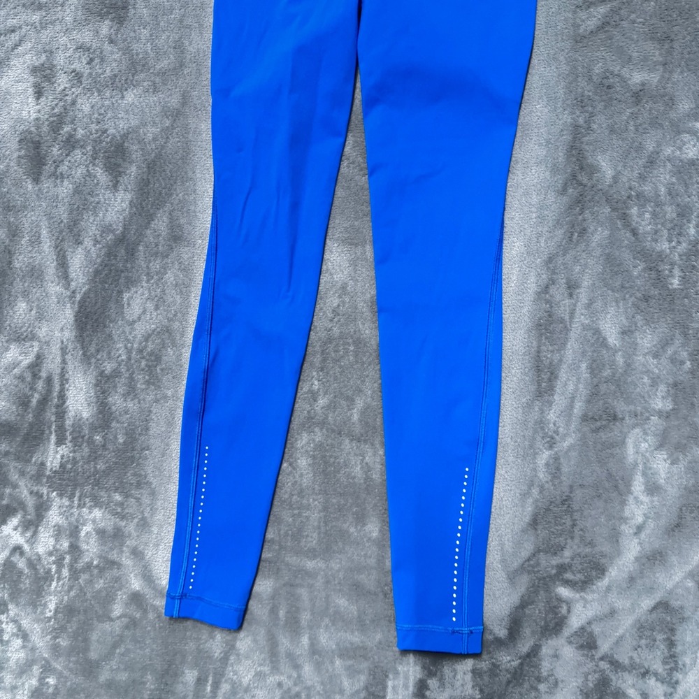 Lululemon Fast and Free 7/8 Leggings Womens 2 Cerulean Nulux‎ Running Active - Picture 6 of 10